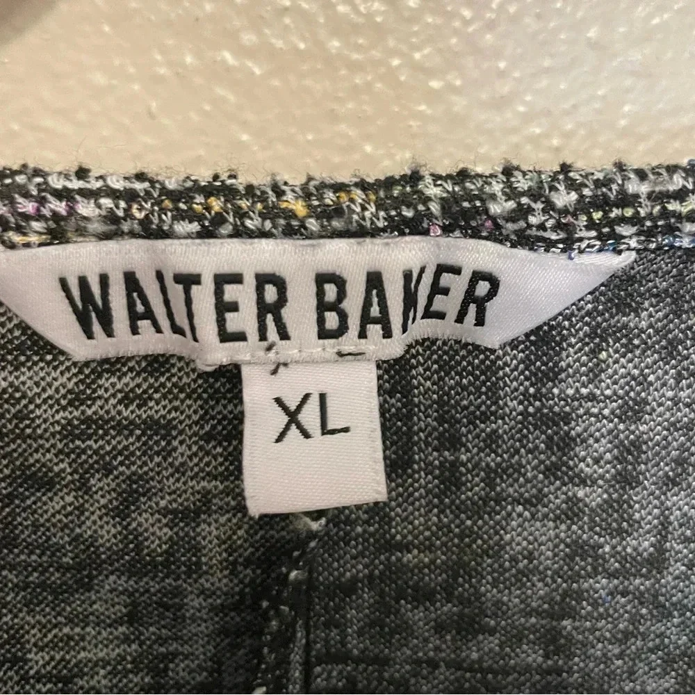 Walter Baker Skylar Tweed Long Sleeve Bodysuit Size XL Snap Closure - Picture 5 of 8